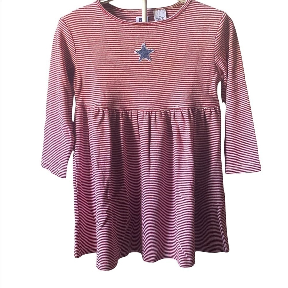 GAP KIDS-adorable red and white stripe dress with a blue star